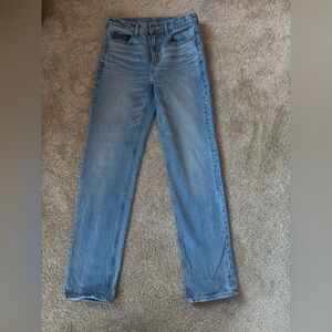 American Eagle Outfitters Light Blue Straight Leg Jeans